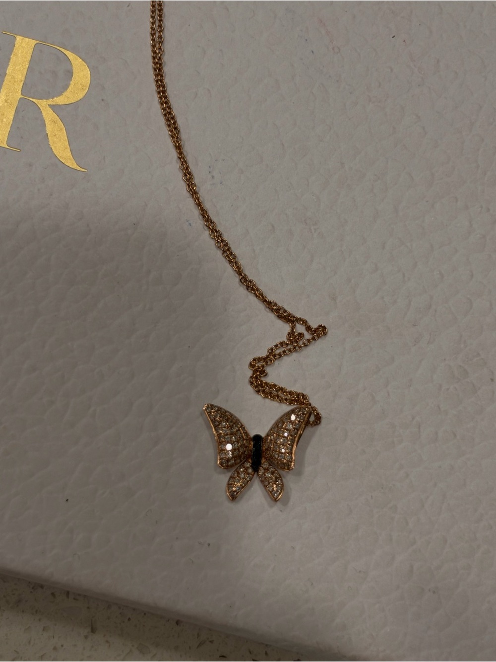 Effy Gold Butterfly Pendant Necklace